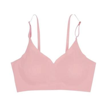 Imagem de Top Cropped Sem Costura Com Corte a Laser Para Mulheres, Sutiã De Seda