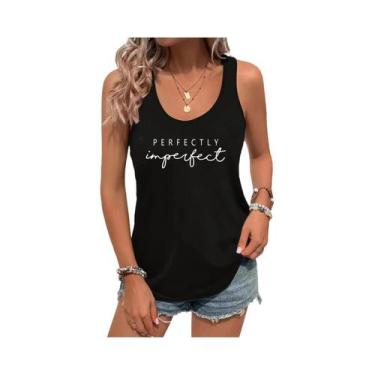 Imagem de Camiseta Feminina De Verão Sem Mangas Com Estampa De Rede E Design De 