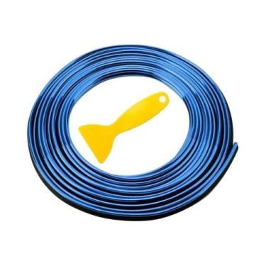 Imagem de Fita Decorativa Vermelha Eletroplated Para Carro 5M Flexível DIY Decor