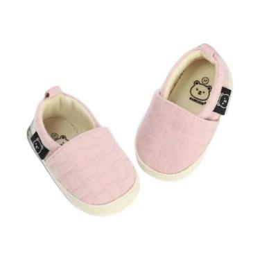 Imagem de Sapatos De Lona Para Bebês Meninas, Sola Macia, Confortáveis Para Cami