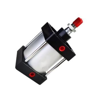 Imagem de SC80 com ímã cilindro pneumático pistão SC80 mm furo dupla ação 25-1000 mm curso com ímã (curso 175 mm)