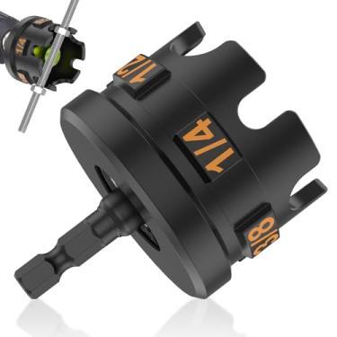 Imagem de Passador de porca de haste rosqueada, acessório de broca com zíper de porca de liga de alumínio para remoção rápida de porca e parafuso serve para haste rosqueada de 1/10.2 cm 3/20.3 cm 1/5.1 cm para