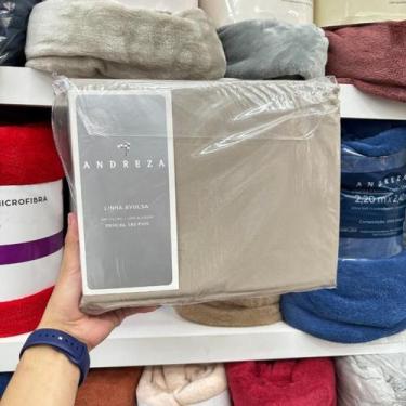 Imagem de Lençol Avulso King C/Elástico 180 Fios Premier Andreza - Chumbo - ANDR