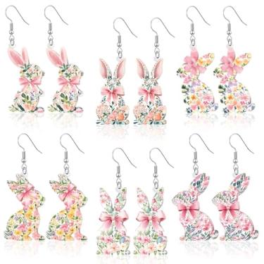 Imagem de Nosiny 6 pares de brincos pendentes de acrílico de Natal, joias, pickle, martini, limões, 6 estilos realistas, aneto, pepino, copo de coquetel, joias engraçadas e estranhas para mulheres, each about