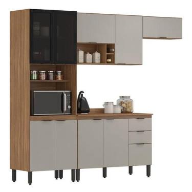 Imagem de Cozinha Modulada Firenze FI0006 Amêndola Touch Nude Prime Tx - Demóbil