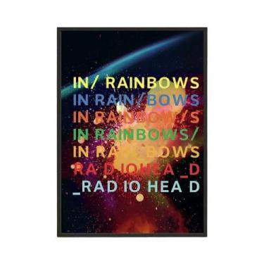 Imagem de Pôster Vintage Impermeável Da Banda De Rock Radiohead Em Rainbows Ades