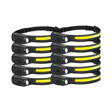 Imagem de Lanterna De Cabeça LED Recarregável Com Bateria De 1200mAh Para Campin