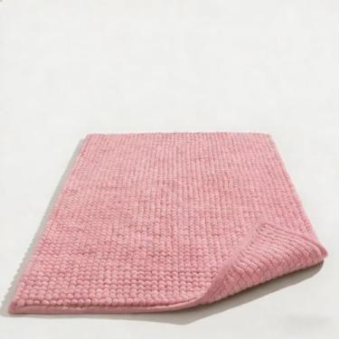 Imagem de Kit Tapete de Banheiro 40x60cm Antiderrapante - Microfibra Absorvente,Ideal para Banheiro Residencial, Prático e Seguro (Rosa,4 Tapetes)
