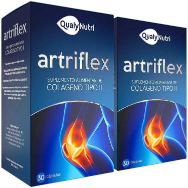 Imagem de Kit 2x Artriflex Colágeno Tipo 2 40mg c/ 30 cada Qualy Nutri-Unissex