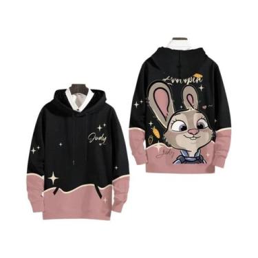 Imagem de Moletom Feminino Com Estampa 3D Judy Hopps, Manga Comprida, Streetwear