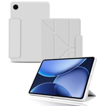 Imagem de Capa para tablet OnePlus Pad Go 2 de 12,1 polegadas, capa de proteção para tablet NOUKAJU Tablet, suporte ajustável, resistente a quedas, antiarranhões, capa de proteção para OnePlus Pad Go 2 (cinza)