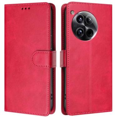 Imagem de Asdsinfor Capa carteira para OnePlus 13, [bloqueio RFID] Suporte para 3 cartões [capa interior de TPU à prova de choque] Capa protetora magnética de couro PU para OnePlus 13, rosa YBW