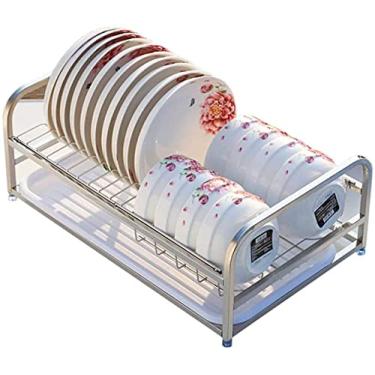 Imagem de Escorredor de pratos sobre a pia escorredor prateleira única rack de cozinha rack de armazenamento prateleiras suportes escorredores de pratos para cozinha sala de jantar