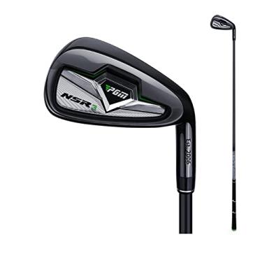 Imagem de Tacos de golfe canhotos/destros NSR3#7 Irons Professional Practice Pole Carbon/Stainless Steel Shaft Golf Iron (preto, direito, S Carbon)