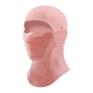 Imagem de Baoblaze Balaclava infantil para esqui, máscara facial completa, térmica e respirável, proteção para a cabeça, máscara de inverno com protetor de pescoço para, Rosa