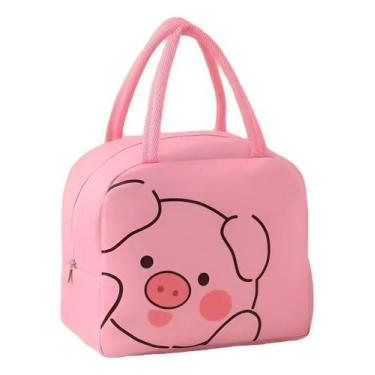 Imagem de Bolsa Térmica Lancheira Escolar Com Alça Estampas De Animais - NoBrand