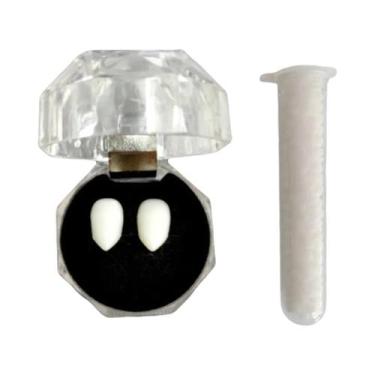 Imagem de Dentes De Vampiro Falsos Acessórios De Cosplay Para Halloween 1 Par 4 