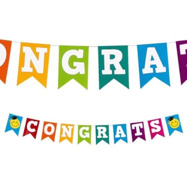 Imagem de Faixa de galhardete de cartolina pronta para pendurar