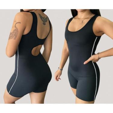 Imagem de Macacao Macaquinho Fitness Feminino Para Academia Pilates Yoga Corrida