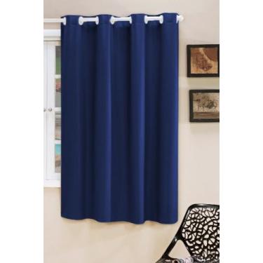 Imagem de Cortina Blackout PVC Lisa 1,40x2,50 Filomena - Azul Royal