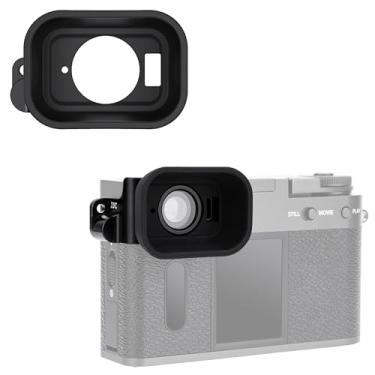 Imagem de JJC Ocular de borracha longa e macia para câmera digital Fuji Fujifilm X Half XHalm, capa de visor estendida para óculos de metade da câmera, material de silicone confortável, não afeta o uso da tela