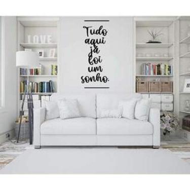 Imagem de Adesivo De Parede Frase Tudo Aqui Já Foi Um Sonho