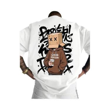 Imagem de Camiseta Masculina Casual Leve E Respirável Com Estampa 3D Moda Verão 