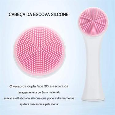 Imagem de Escova de Limpeza Facial 2 em 1 Recarregável – Silicone Dupla Face