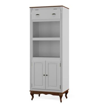 Imagem de Torre Eletro Quente Cozinha Forno e Microondas Laca Branca