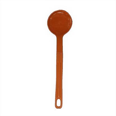 Imagem de Concha De Feijão Nylon Talher Cozinha Utensílio Laranja 28Cm