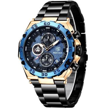 Imagem de Relógio Masculino Analogico Luxo Inox A Prova Dagua