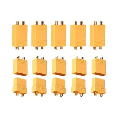 Imagem de Conectores XT90 Macho E Fêmea Para Bateria Lipo RC - Conectores Bullet