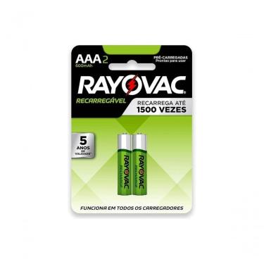 Imagem de Pilha Recarregavel Rayovac Aaa Palito 600mah Com 2