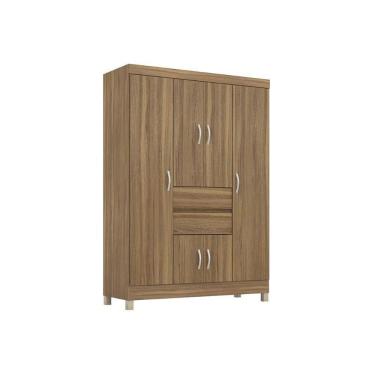 Imagem de Guarda Roupa 6 Portas E 2 Gavetas Ecom Ii Amêndola Touch - Demóbile