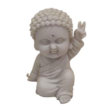 Imagem de Estátua Budinha De Pó De Mármore Modelo 6