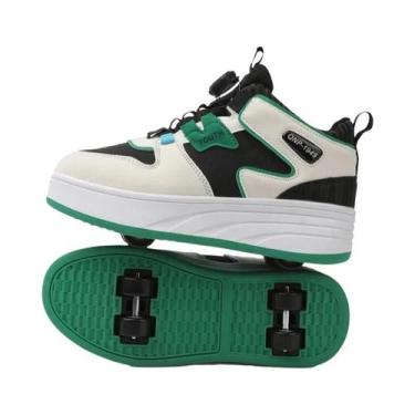 Imagem de Tênis Invisíveis Para Crianças De Tamanho Grande Com Quatro Rodas, Cal