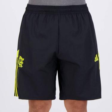 Imagem de Bermuda Adidas Flamengo Viagem 2024 Preta-Masculino