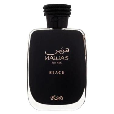 Imagem de Perfume Masculino Árabe Hawas Black Rasasi Fracionado Original 2ml