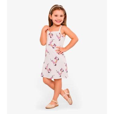 Imagem de Vestido Feminino Infantil Select Bege, 2, Bege