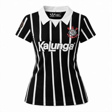 Imagem de Camisa Corinthians Retrô 1990 - Feminina-Feminino