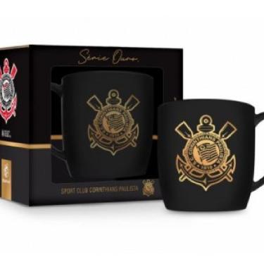 Imagem de Caneca Corinthians Porcelana Urban 300ml Série Ouro Oficial-Masculino
