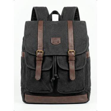 Imagem de Mochila Reforçada Vintage Lona Trabalho Faculdade Escola - - Klizz, pr