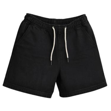 Imagem de Bermuda Jeans Masculina Larga Casual com Bolsos e Cós Ajustável-Masculino