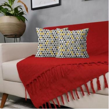 Imagem de Kit 1 Manta Para Sofá 2,40 X 1,80 + 2 Capas de Almofada Cor:09 - Dicaz