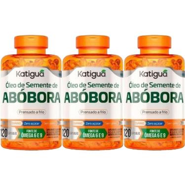Imagem de Kit 3X Óleo de Semente de Abóbora - 120 cápsulas - Katiguá-Masculino