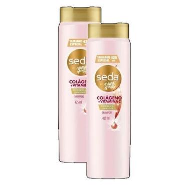 Imagem de 2 Shampoo Seda by Niina Secrets Colágeno + Vitamina C 425ML