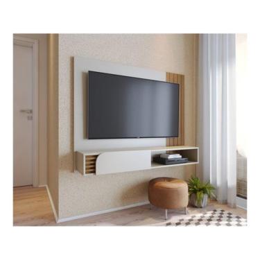 Imagem de Painel Home Suspenso para TV até 60 Pol com Nicho 136x108cm Jurerê Col