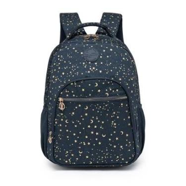 Imagem de Mochila Juvenil Escolar Casual Feminina Resistente Espaçosa-Feminino