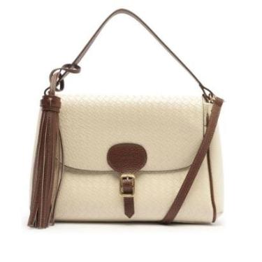 Imagem de Bolsa Textura Trançada com Tassel Lançamento Anacapri-Feminino