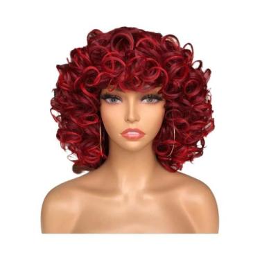 Imagem de Perucas Afro Kinky Curly Para Mulheres Negras, Curtas E Fofas, Sintéti
